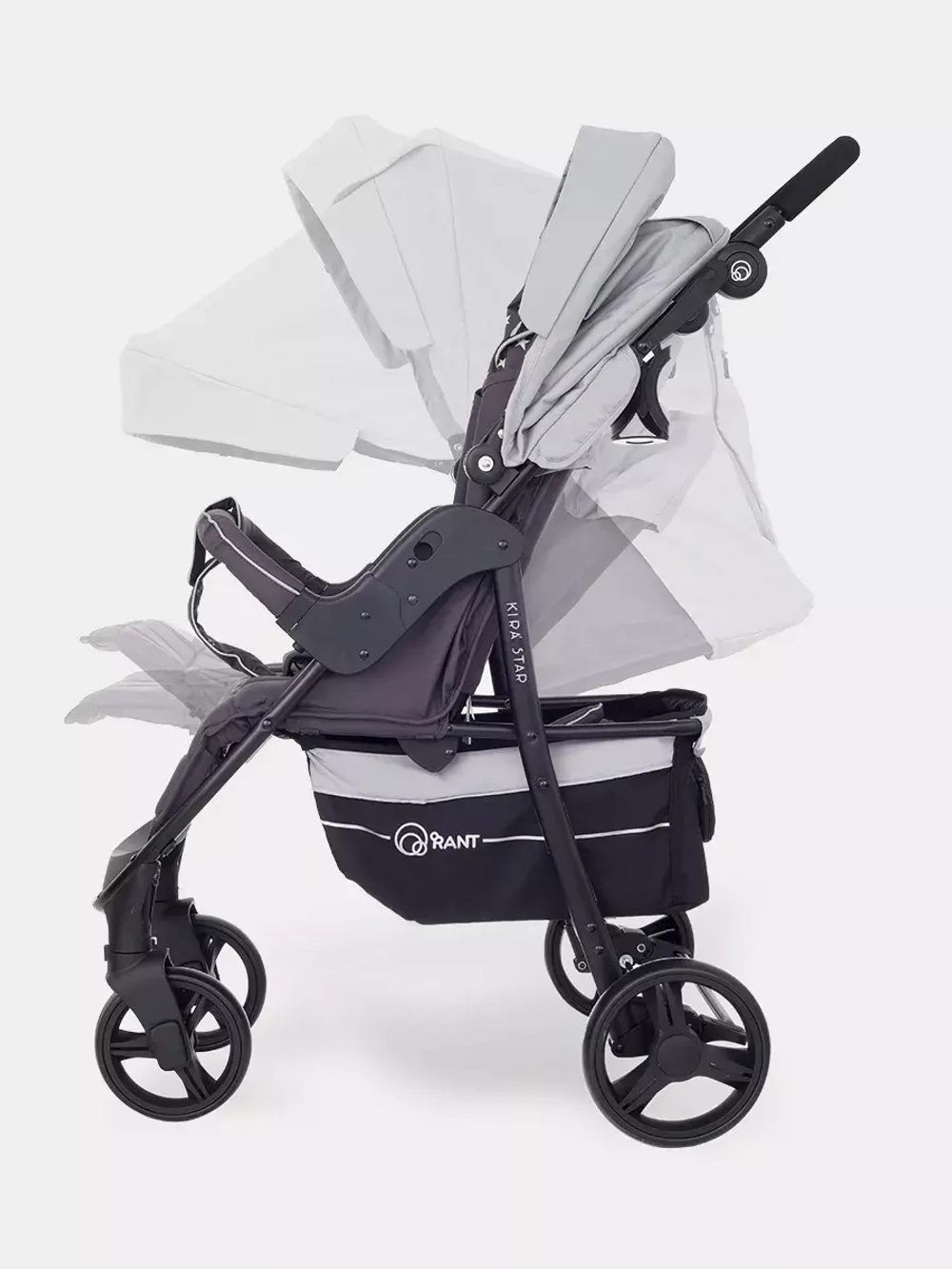 Коляска детская "KIRA STAR" RA055 Soft Grey