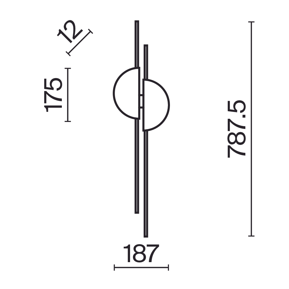 Настенный светильник (бра) Maytoni MOD179WL-L22BS4K