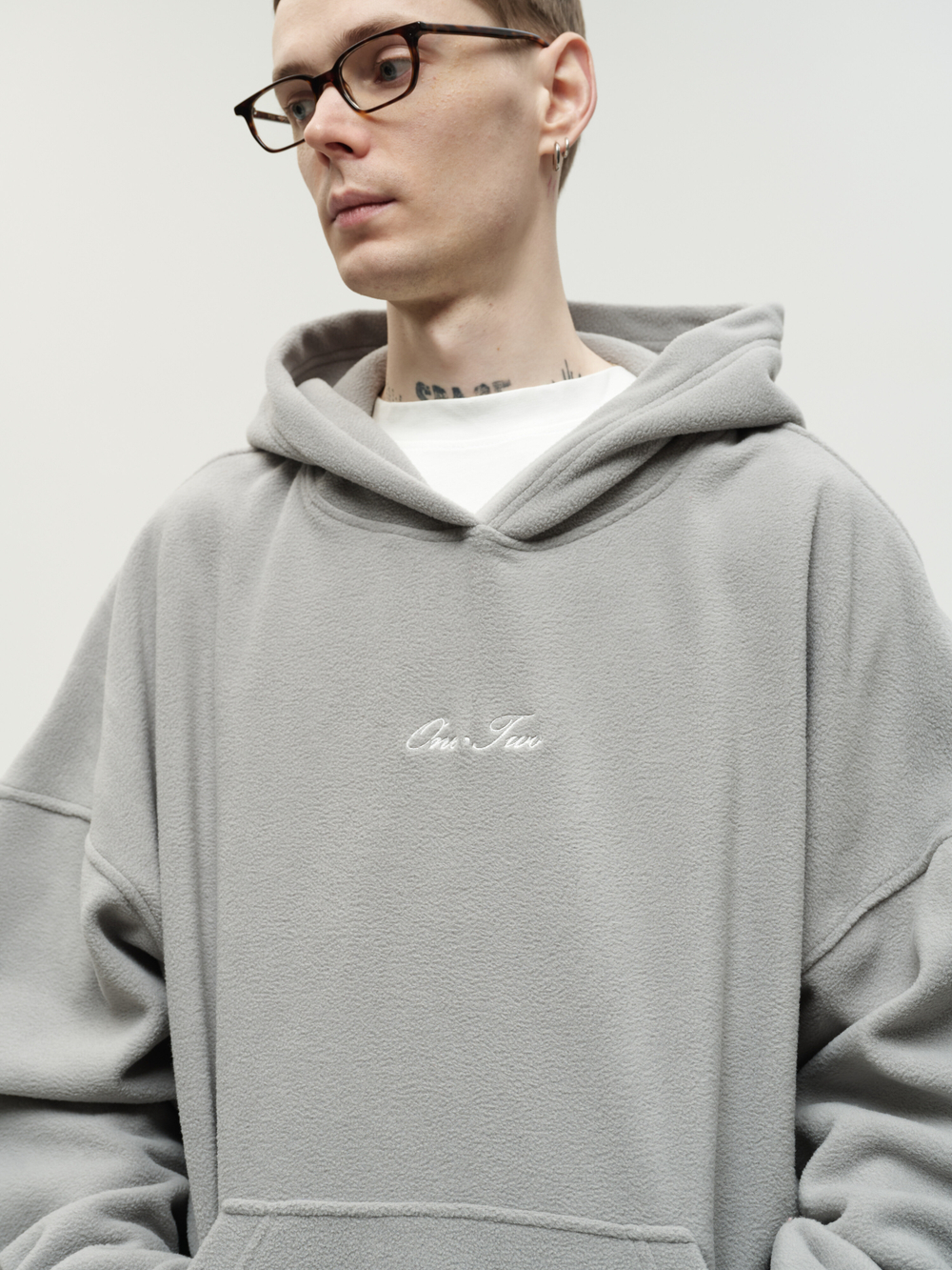 Drawstring Hoodie Grey