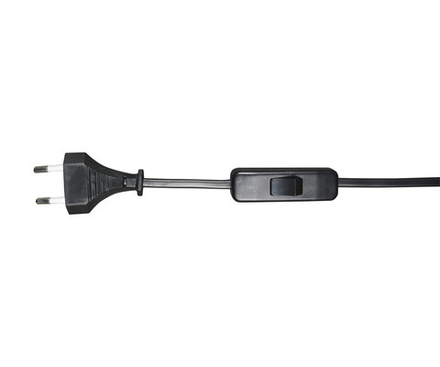 Kink Light A2300,19 Шнур с перекл черный(2м)(10шт в упаковке)