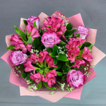 Авторский букет с альстромериями