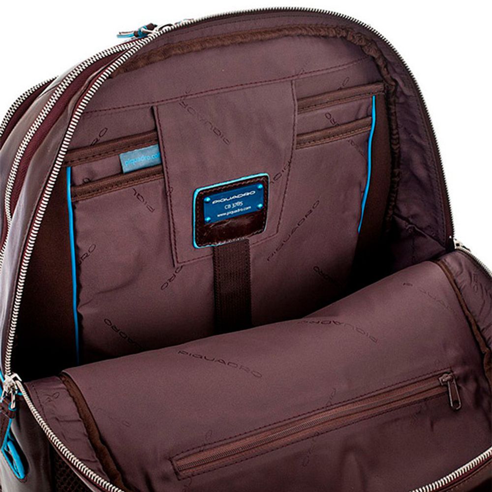 Рюкзак Piquadro Blue Square коричневый телячья кожа (CA1813B2/MO) 6