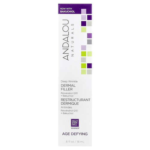 Andalou Naturals, Средство для заполнения морщин, 0,6 жидкой унции (18 мл)