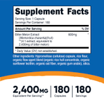 Nutricost, Горькая дыня, 2400 мг, 180 капсул