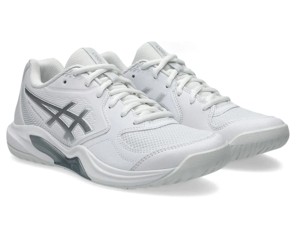 Женские Кроссовки теннисные Asics Gel-Dedicate 9 - white/pure silver