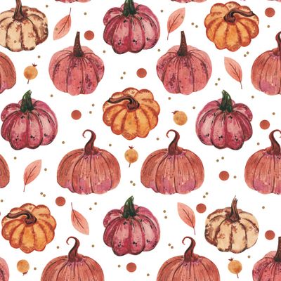 Акварельные тыквы