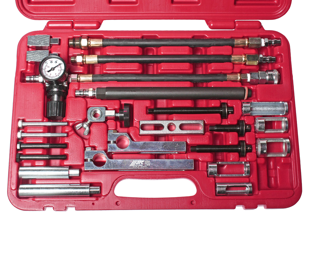 Набор инструментов для демонтажа/монтажа пружин клапанов универсальный в кейсе (MERCEDES BMW) JTC