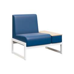 Module Диван одномест. столик унив. MD.D1-ST1 Oregon 03/Акация Лорка/Металл Белый 980*700*800