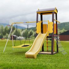 Детский спортивный комплекс для дачи ROMANA Избушка NEW (без качелей)