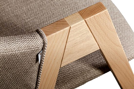 Cтул Снуг, цвет натуральный бук, ткань Florida Latte