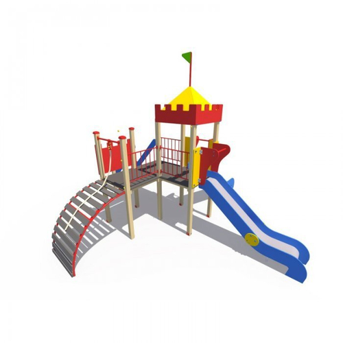 Детский игровой комплекс Империя Башня с двумя горками ДИО 02021
