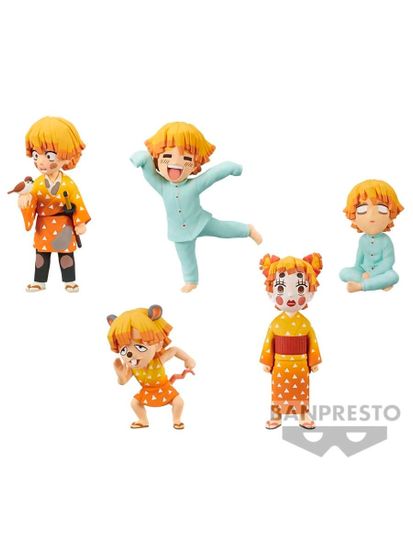 Фигурка Аниме Клинок рассекающий демонов WCF Zenitsu 7см 1шт.