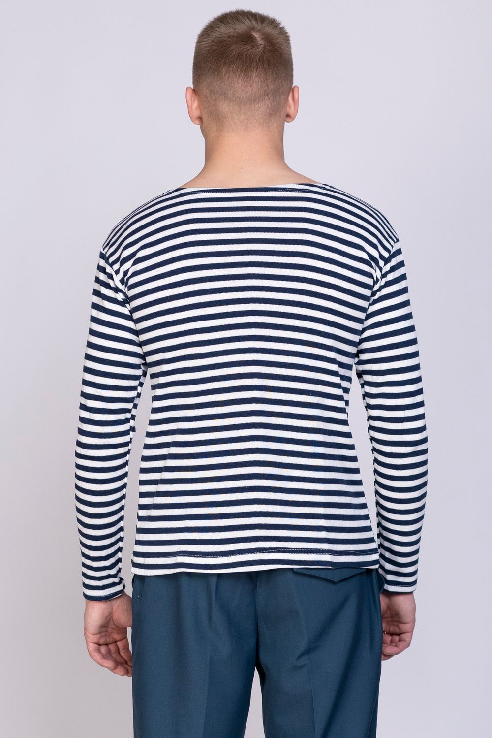 Тельняшка  сувенирная мужская (темно-синие полосы)