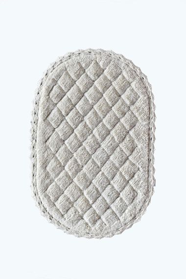 Florence (крем) Набор ков. для ванной кружевной 60х100 и 50х70