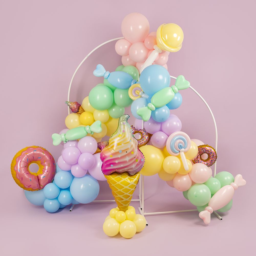 Шар (2''/5 см) ШДМ, Ассорти, макарунс, 50 шт.