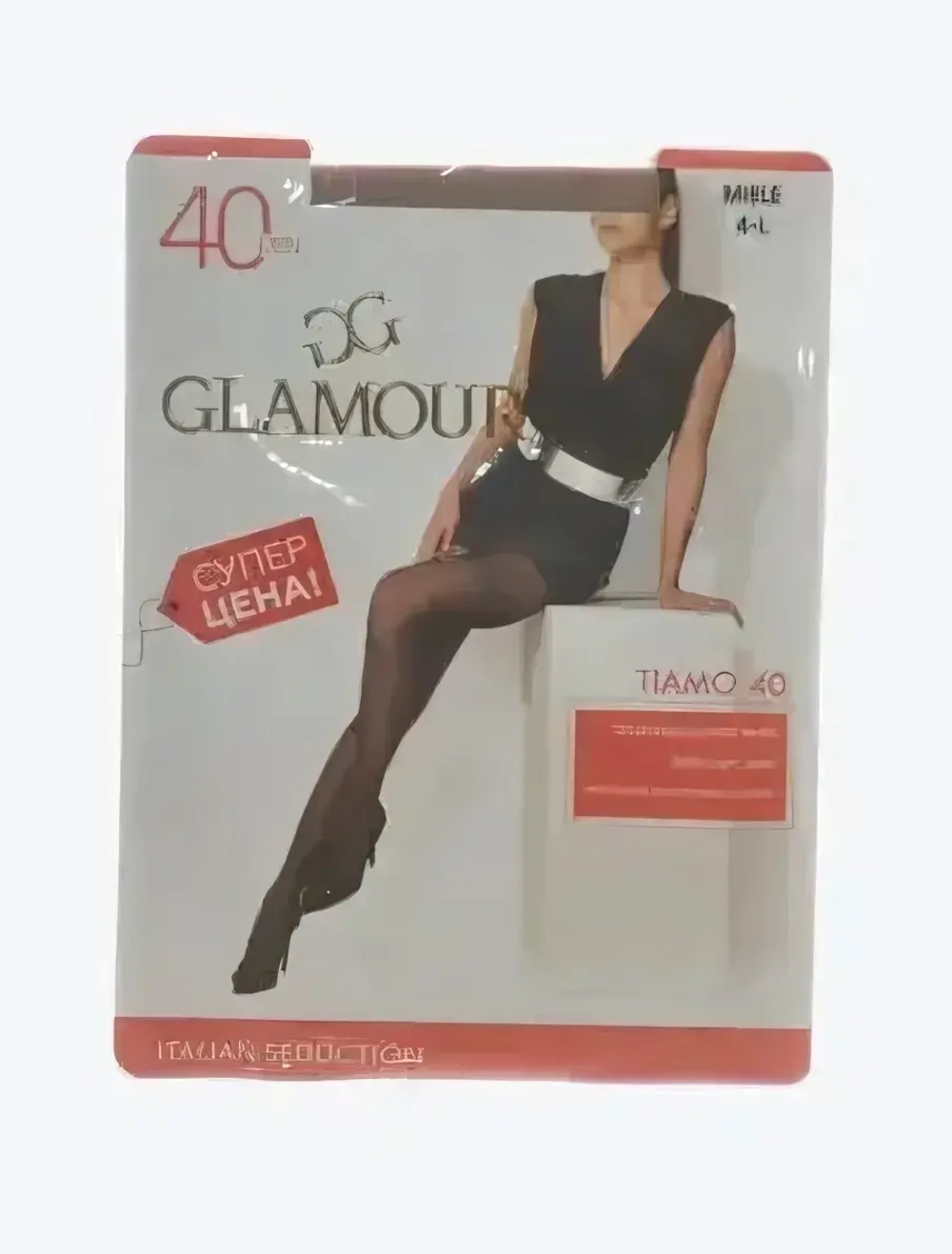 Колготки женские GLAMOUR TIAMO 40 р.4 Miele