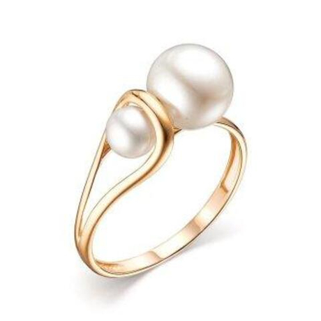 Кольцо из золота с жемчугом