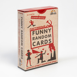 Настольная игра для взрослых для компании "Funny Random Cards", 54 карточки 9 х 6 см 9371040