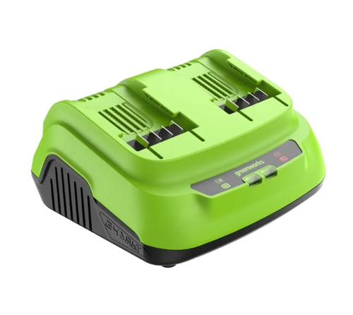 Ультрабыстрое двойное зарядное устройство Greenworks G24X2C8, 24V, 8A (2958807)