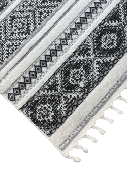 Ковер Vicenza B0359A Anthracite/Cream Прямоугольник