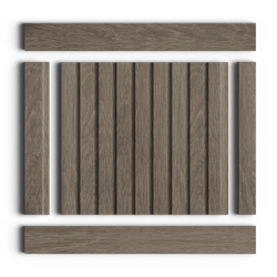 Стеновая панель HiWood декорированная, 270x12 см