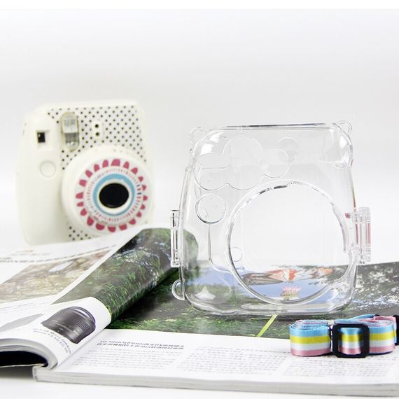 İnstax fotoaparat üzlüyü \ Instant Camera Case Mini 8, 9 transparent