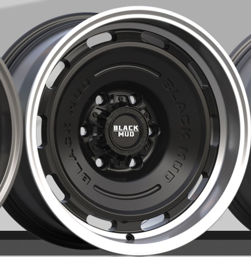 Диск колесный, кованый rt560 R17 8,0 ЕТ0 Black Mud Wheels Matte Black Machined Lip Eadge