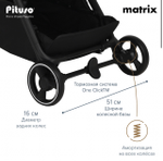 Коляска прогулочная Pituso Matrix PU Emerald mood