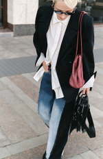 Upcycling Джинсы комбинированные