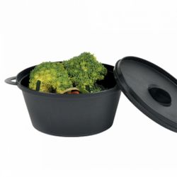 Фуршетная мини-кастрюлька с крышкой, 350 мл, 15,6*10*7,3 см, 6 шт, СВЧ, PP