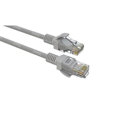 Патч-корд кат.5E U/UTP неэкранир. Cu 5м сер. Эра Б0051413