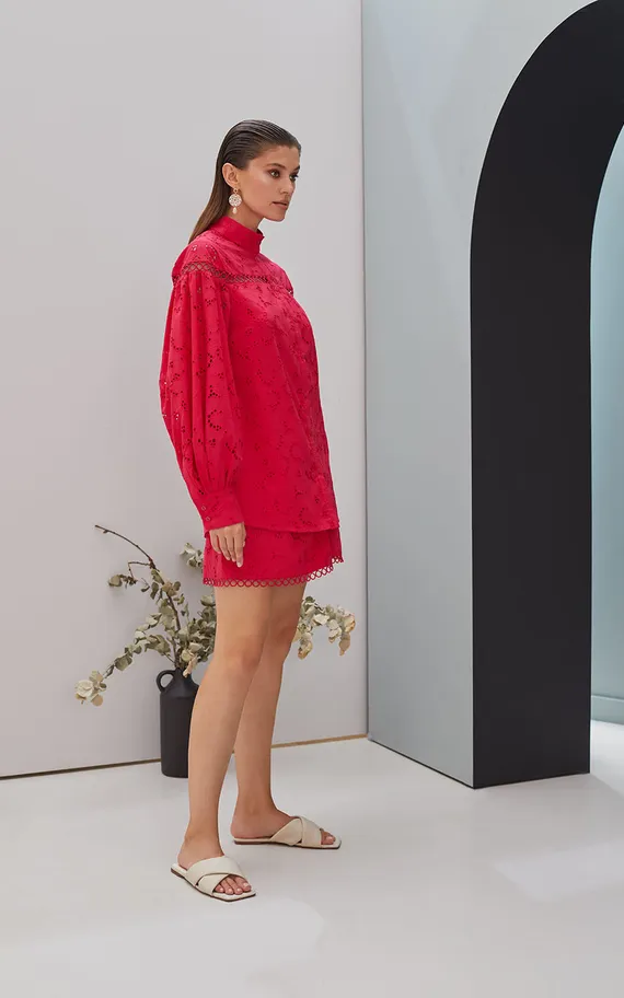 Рубашка 55351-2 Фуксия