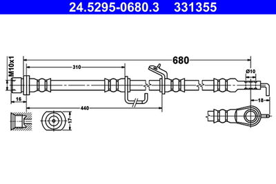 ATE - 24529506803-ATE - Brake Hose