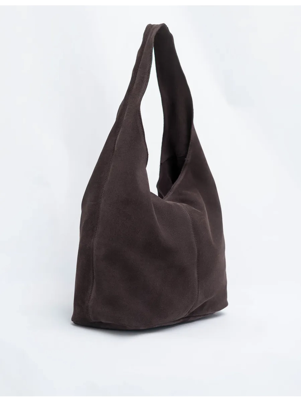 Сумка через плечо шоппер натуральная замша