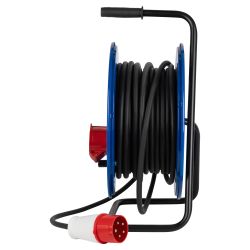 Удлинитель силовой ЭРА IND380-RM-3e-5x4-20m-IP44 380В на катушке 3 розетки 1xCEE 5P/2xSCHUKO 20м КГ 5х4 32A IP44