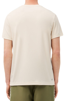 Мужская теннисная футболка Lacoste Ultra Dry Pique Tennis T-Shirt - белый