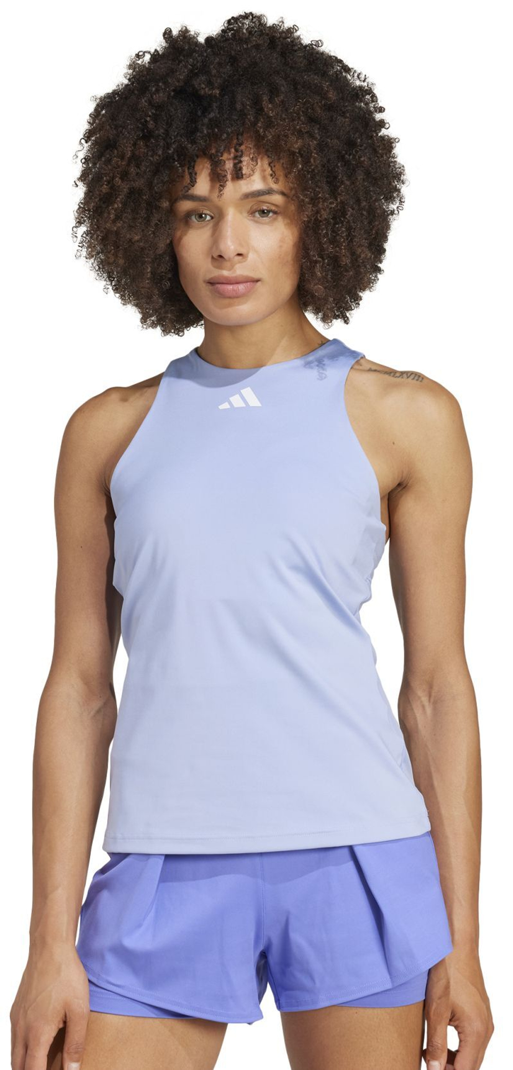 Женский топ теннисный Adidas Y-Tank - небесный