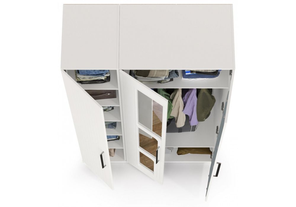 Шкаф Вестра белый шагрень комплектация 1