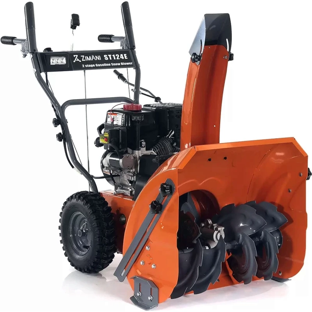 ZimAni ST124E снегоуборщик бензиновый 7 л.с, ковш 61 см, выброс 14 м