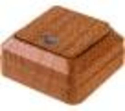 Выключатель одноклавишный с подсветкой "UNIVersal" серия "Олимп", о/у, 10А, 220В, бук (венге) (еврос