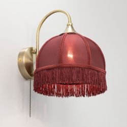 Citilux Базель CL407313 Бра с бордовым абажуром и выключателем