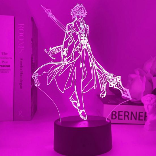 3D лампа Геншин Импакт, Genshin Impact. Чжун Ли