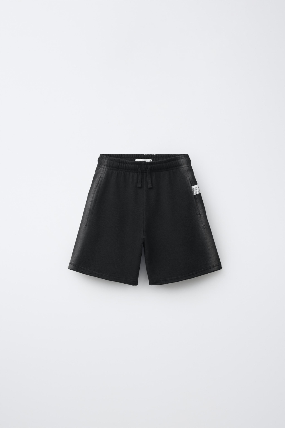 ZARA КОМФОРТНЫЕ ШОРТЫ, ЧЕРНЫЙ