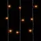 Светодиодный занавес 1*6 м., 600 желтых LED ламп, черный провод ПВХ, LTC (PCL601-11-2Y)