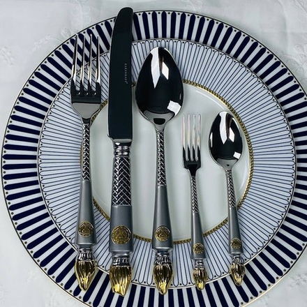 Lenardi 197-040 Набор столовых приборов 30пр. в под.уп.(х8)Металл