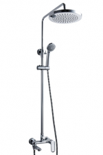 ДУШЕВАЯ КОЛОННА СО СМЕСИТЕЛЕМ ДЛЯ ВАННЫ И ДУША C ПОВОРОТНЫМ ИЗЛИВОМ BRAVAT OPAL C  F6125183CP-A1-RUS