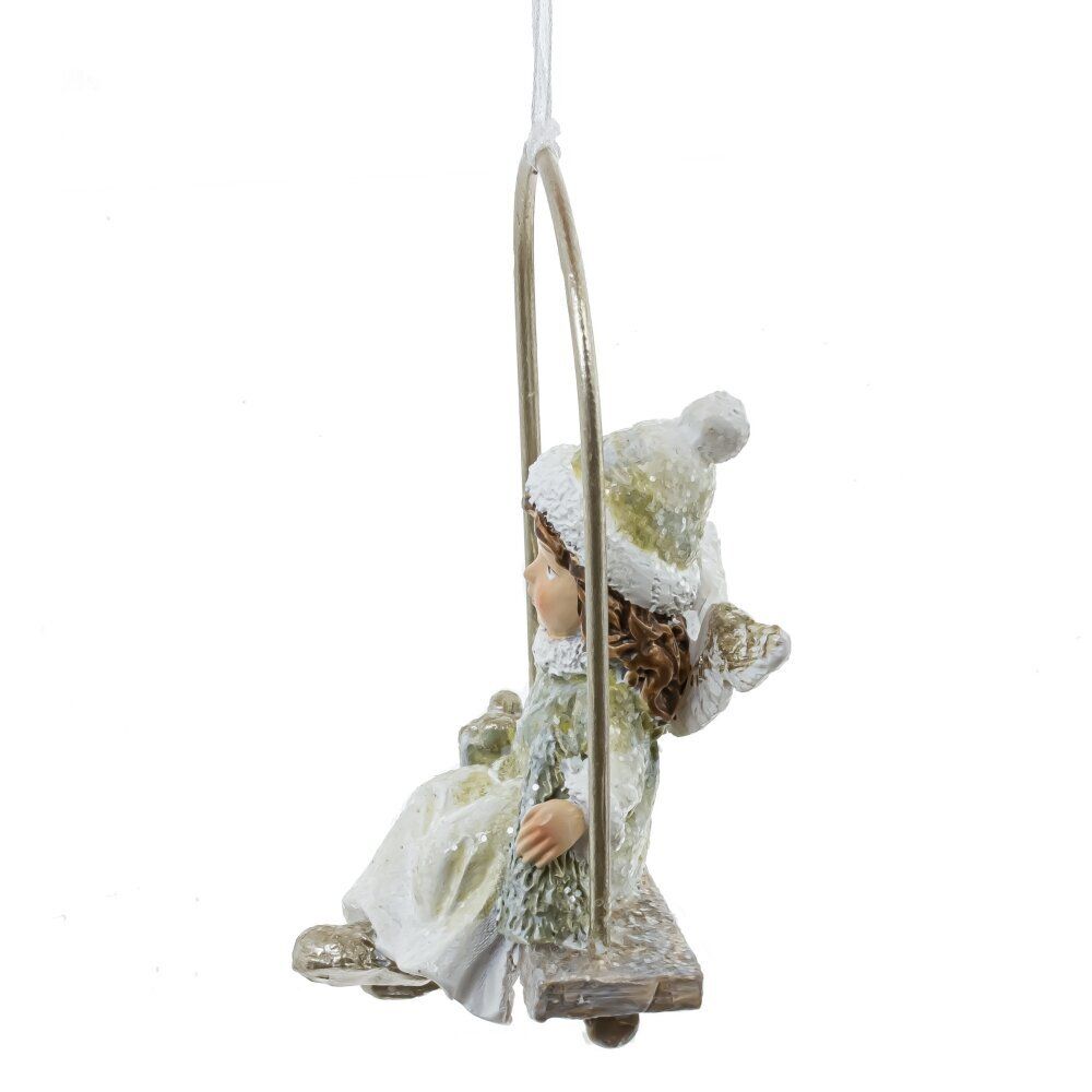 GAEM Изделие декоративное подвесное "Девочка на качелях", L5 W3,5 H8 см, 2в.