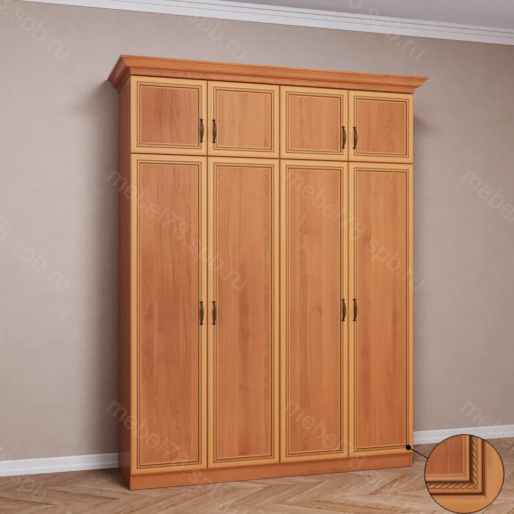 Шкаф распашной с антресолью 4/8