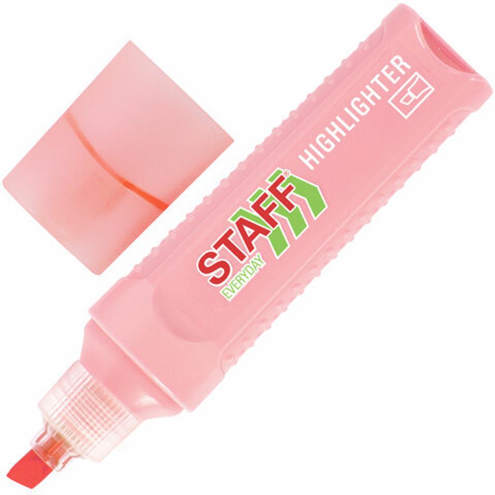 Набор текстовыделителей 6 ПАСТЕЛЬНЫХ ЦВЕТОВ, STAFF "EVERYDAY HL-707", линия 1-5 мм, скошенный наконечник, 152551