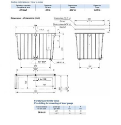 Гидравлический бак CP16-LG1 объем 16 литров, алюминиевый